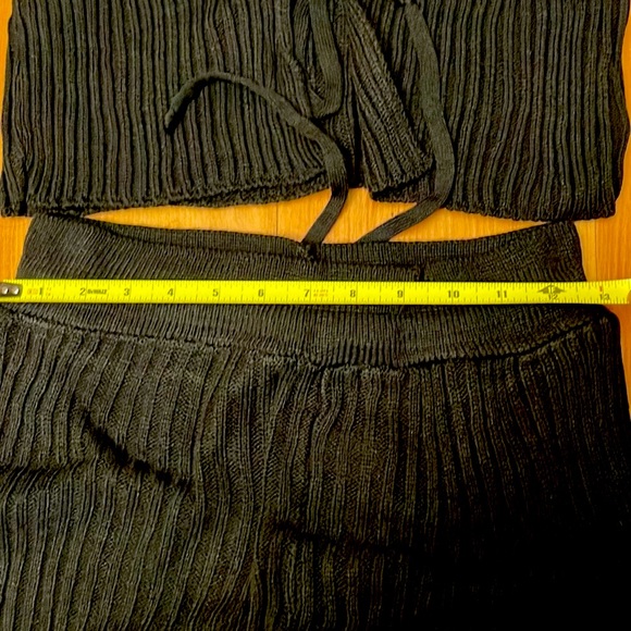 M Tie knit cardigan and shorts set - Picture 7 of 8